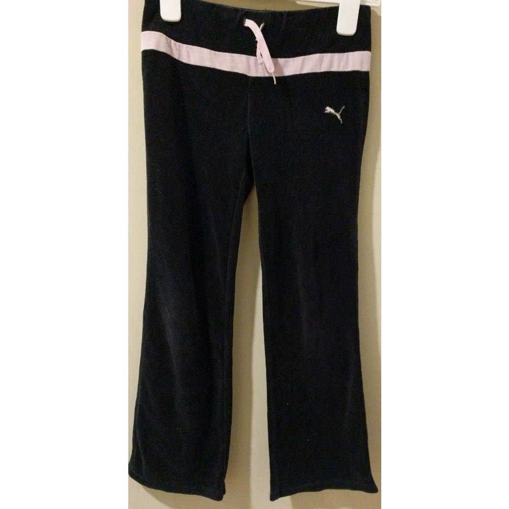 Puma Girls Velvet Sweatpants, Medium - Picture 2 of 5